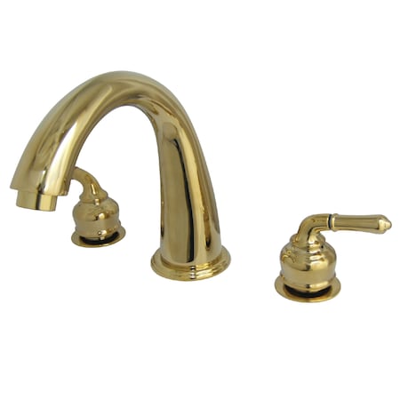 Roman Tub Faucet, Polished Brass, Deck Mount MPN:KS2362
