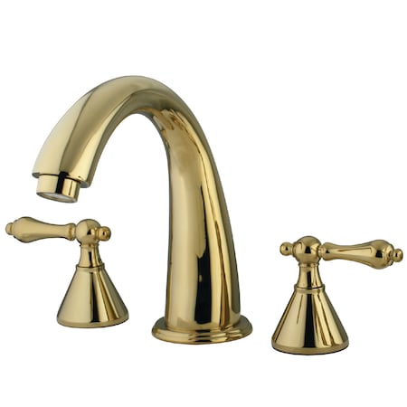 Roman Tub Faucet, Polished Brass, Deck Mount MPN:KS2362AL