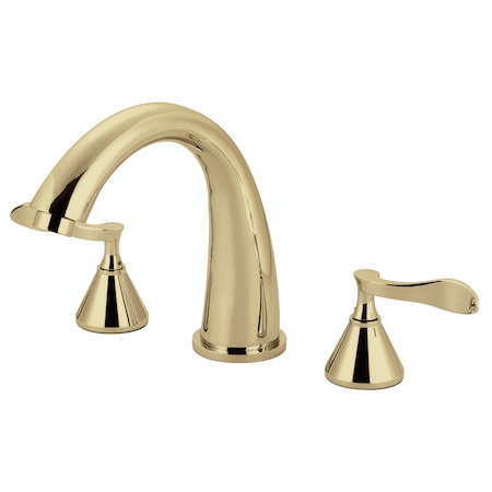 Roman Tub Faucet, Polished Brass, Deck Mount MPN:KS2362CFL