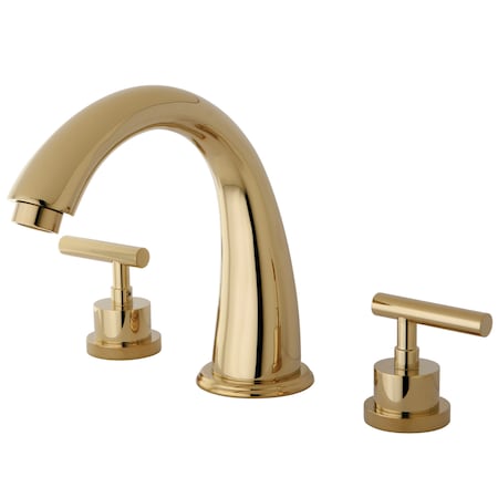 Roman Tub Faucet, Polished Brass, Deck Mount MPN:KS2362CML