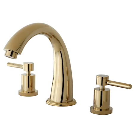 Roman Tub Faucet, Polished Brass, Deck Mount MPN:KS2362DL