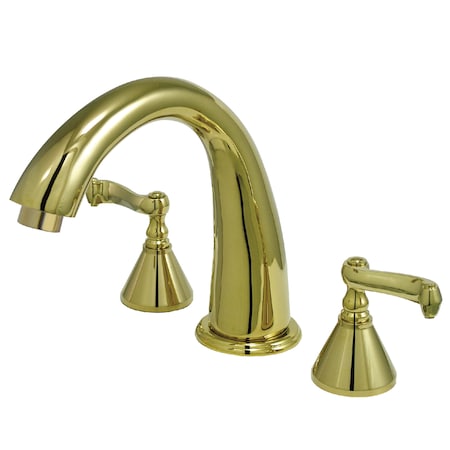 Roman Tub Faucet, Polished Brass, Deck Mount MPN:KS2362FL