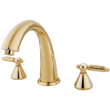Roman Tub Faucet, Polished Brass, Deck Mount MPN:KS2362GL