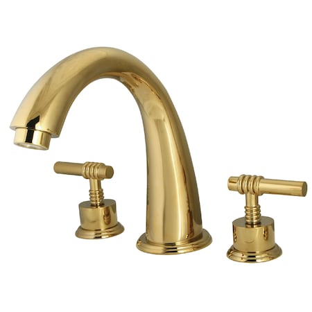 Roman Tub Faucet, Polished Brass, Deck Mount MPN:KS2362ML