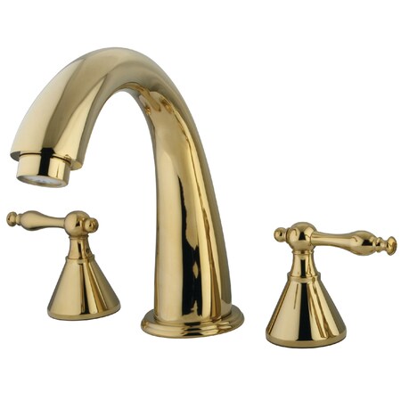 Roman Tub Faucet, Polished Brass, Deck Mount MPN:KS2362NL