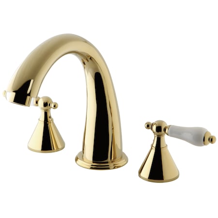 Roman Tub Faucet, Polished Brass, Deck Mount MPN:KS2362PL