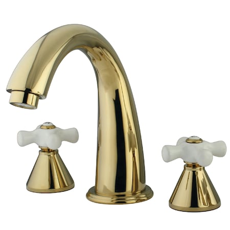 Roman Tub Faucet, Polished Brass, Deck Mount MPN:KS2362PX