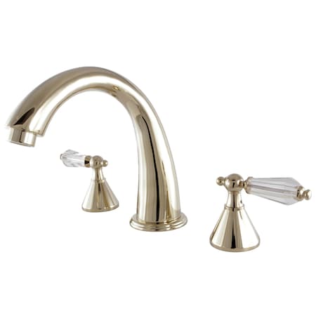 Roman Tub Faucet, Polished Brass, Deck Mount MPN:KS2362WLL