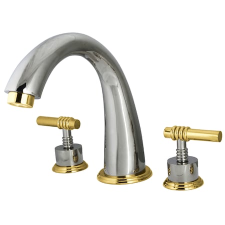 Roman Tub Faucet, Polished Chrome/Polished Brass, Deck Mount MPN:KS2364ML