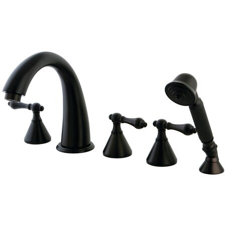 Roman Tub Faucet, Oil Rubbed Bronze, Deck Mount MPN:KS23655AL