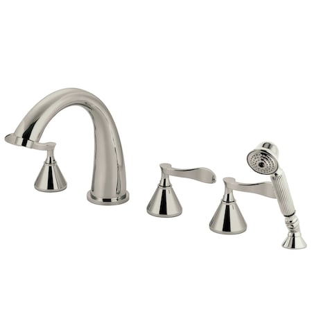 Roman Tub Faucet, Brushed Nickel, Deck Mount MPN:KS23685CFL