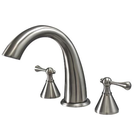 Roman Tub Faucet, Brushed Nickel, Deck Mount MPN:KS2368BL