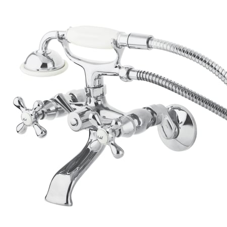 Wall-Mount Clawfoot Tub Faucet, Polished Chrome, Tub Wall Mount MPN:KS265C