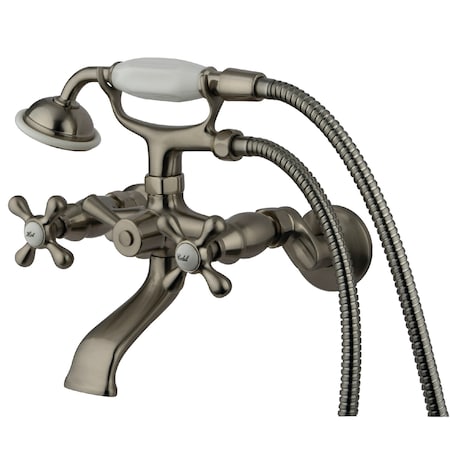 Wall-Mount Clawfoot Tub Faucet, Brushed Nickel, Tub Wall Mount MPN:KS265SN
