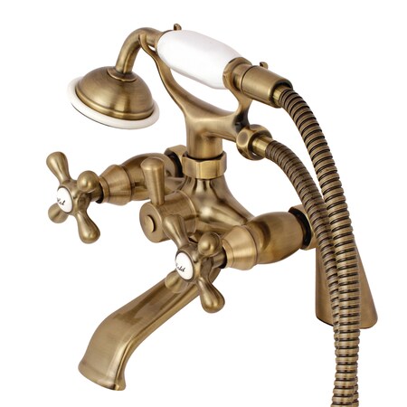 Deck-Mount Clawfoot Tub Faucet, Antique Brass, Deck Mount MPN:KS267AB