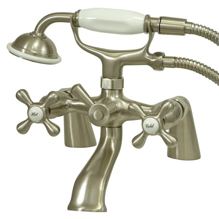 Deck-Mount Clawfoot Tub Faucet, Brushed Nickel, Deck Mount MPN:KS267SN