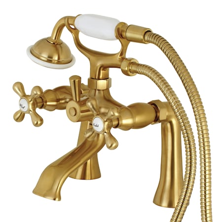 Deck-Mount Clawfoot Tub Faucet, Brushed Brass, Deck Mount MPN:KS268SB