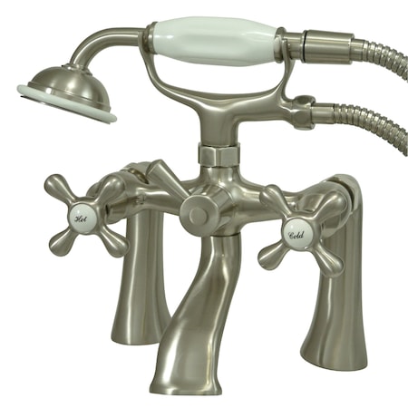 Deck-Mount Clawfoot Tub Faucet, Brushed Nickel, Deck Mount MPN:KS268SN