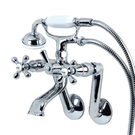 Wall-Mount Clawfoot Tub Faucet, Polished Chrome, Tub Wall Mount MPN:KS269C