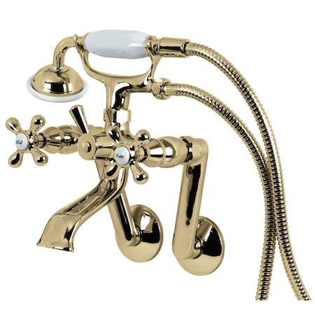 Wall-Mount Clawfoot Tub Faucet, Standard, 6