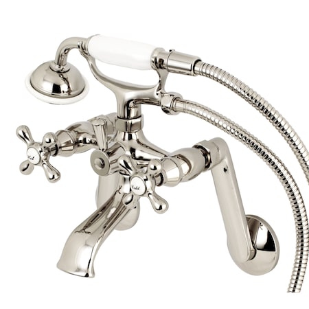 Wall-Mount Clawfoot Tub Faucet, Standard, 3-3/8