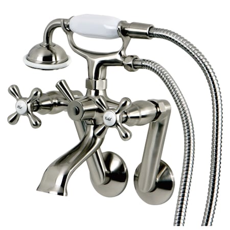 Wall-Mount Clawfoot Tub Faucet, Brushed Nickel, Tub Wall Mount MPN:KS269SN