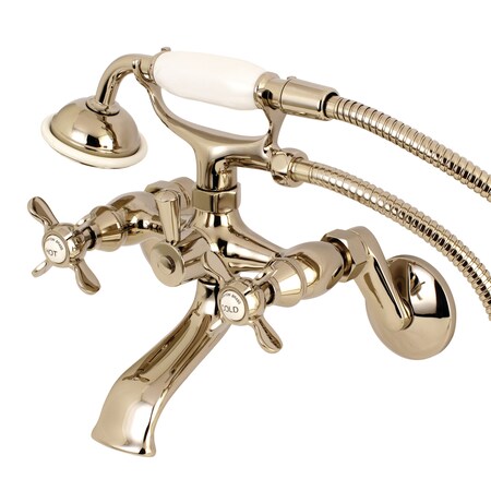 Wall-Mount Clawfoot Tub Faucet, Polished Nickel, Wall Mount MPN:KS286PN