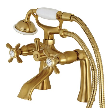 Deck-Mount Clawfoot Tub Faucet, Brushed Brass, Deck Mount MPN:KS288SB