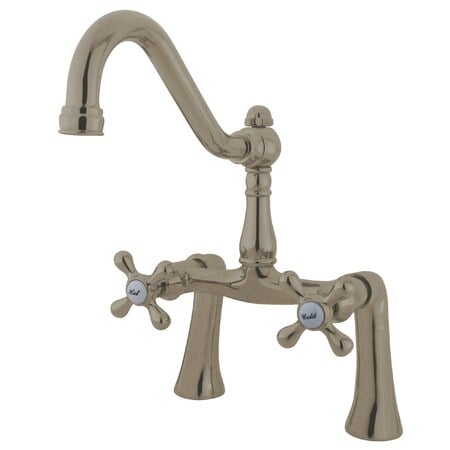 Deck-Mount Clawfoot Tub Faucet, Brushed Nickel, Deck Mount MPN:KS3238AX