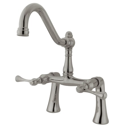 Deck-Mount Clawfoot Tub Faucet, Brushed Nickel, Deck Mount MPN:KS3238BL