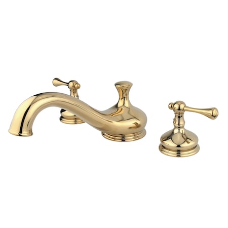 Roman Tub Faucet, Polished Brass, Deck Mount MPN:KS3332BL