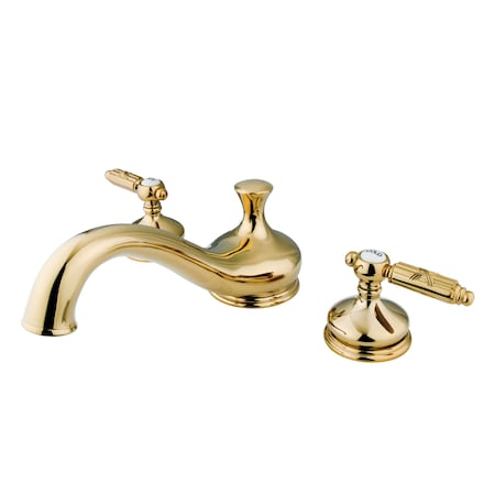 Roman Tub Faucet, Polished Brass, Deck Mount MPN:KS3332GL