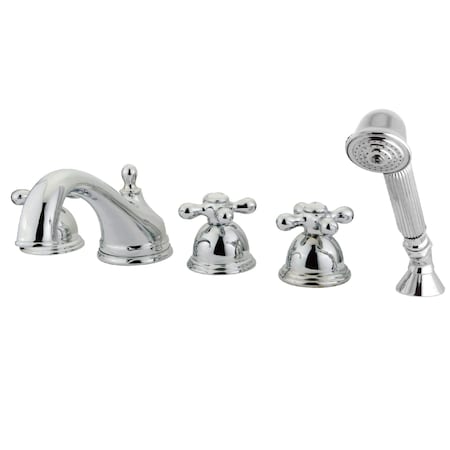 Roman Tub Faucet, 5, Deck Mount, Polished Chrome MPN:KS33515AX