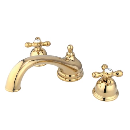 Roman Tub Faucet, Polished Brass, Deck Mount MPN:KS3352AX