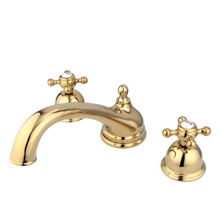 Roman Tub Faucet, Polished Brass, Deck Mount MPN:KS3352BX