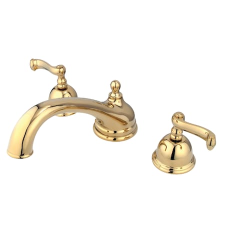 Roman Tub Faucet, Polished Brass, Deck Mount MPN:KS3352FL