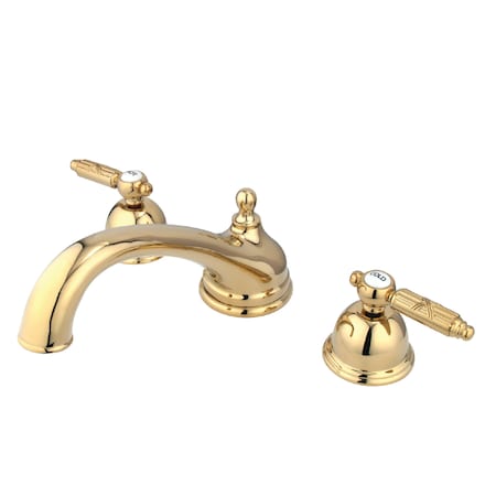 Roman Tub Faucet, Polished Brass, Deck Mount MPN:KS3352GL