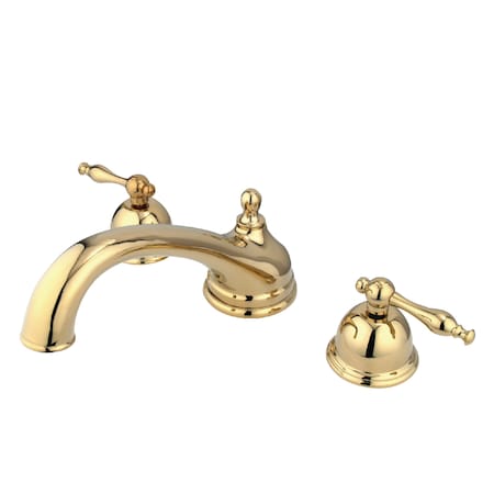 Roman Tub Faucet, Polished Brass, Deck Mount MPN:KS3352NL