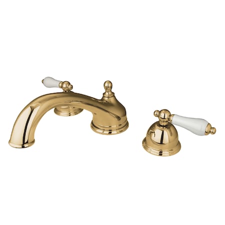 Roman Tub Faucet, Polished Brass, Deck Mount MPN:KS3352PL