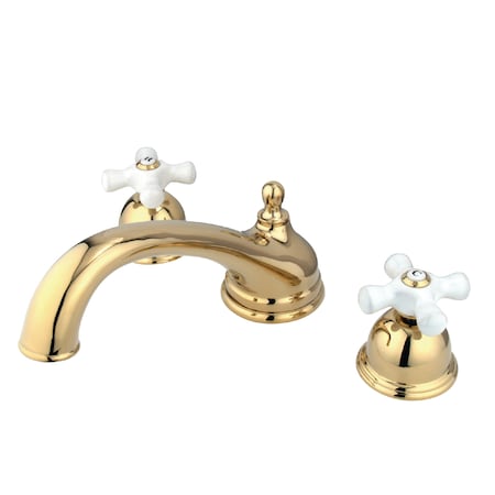 Roman Tub Faucet, Polished Brass, Deck Mount MPN:KS3352PX