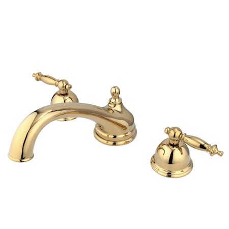 Roman Tub Faucet, Polished Brass, Deck Mount MPN:KS3352TL