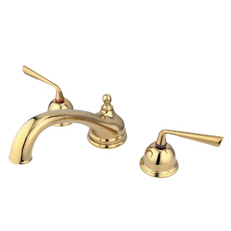 Roman Tub Faucet, Polished Brass, Deck Mount MPN:KS3352ZL