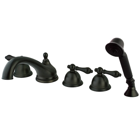 Roman Tub Faucet, Oil Rubbed Bronze, Deck Mount MPN:KS33555AL