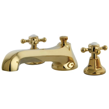 Roman Tub Faucet, Polished Brass, Deck Mount MPN:KS4302BX