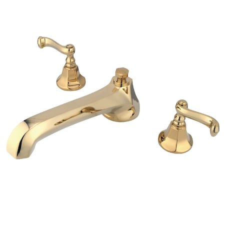 Roman Tub Faucet, Polished Brass, Deck Mount MPN:KS4302FL