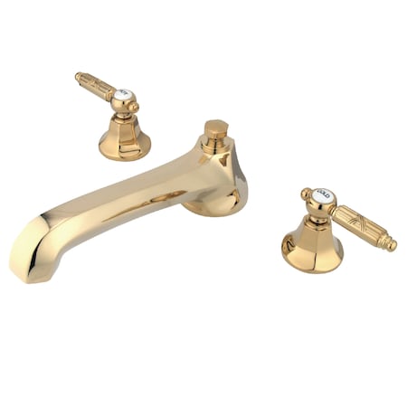 Roman Tub Faucet, Polished Brass, Deck Mount MPN:KS4302GL