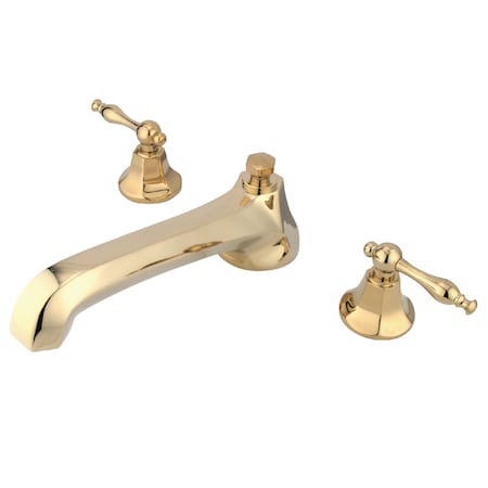Roman Tub Faucet, Polished Brass, Deck Mount MPN:KS4302NL