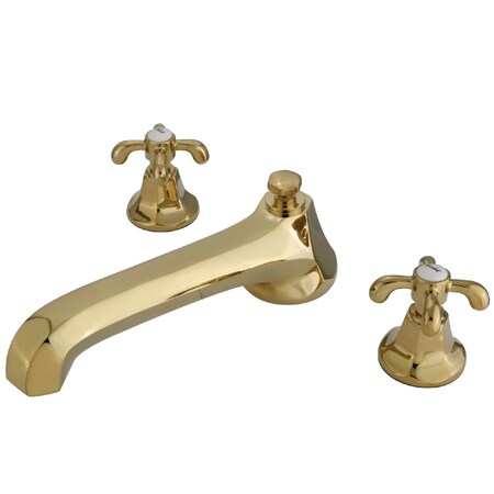 Roman Tub Faucet, Polished Brass, Deck Mount MPN:KS4302TX