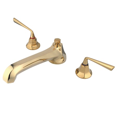 Roman Tub Faucet, Polished Brass, Deck Mount MPN:KS4302ZL