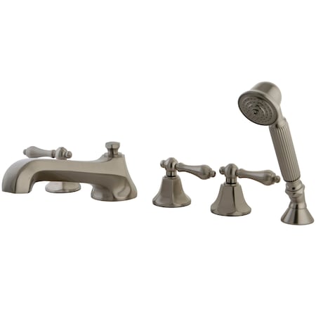 Roman Tub Faucet, Brushed Nickel, Deck Mount MPN:KS43085AL